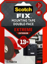 Scotch Taśma Montażowa Dwustronna, Do Ekstremalnych Zastosowań Na Zewnątrz, 19Mm X 5M, Czarna