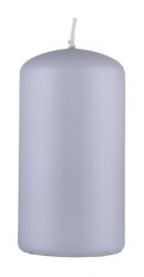 Donau HOME Świeca słupek Standard Lakier, 60x115mm, jasny szary metaliczny mat