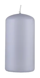 Świeca słupek DONAU HOME Standard Lakier, 60x115mm, jasny szary metaliczny mat