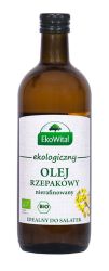 Ekowital Olej Rzepakowy Tłoczony Na Zimno Bio 1 L
