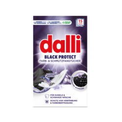 DALLI BLACK PROTECT – Chusteczki do prania ciemnych tkanin 15 szt.
