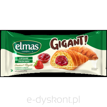 ELMAS GIGANT Rogalik z nadzieniem truskawkowym 160 g