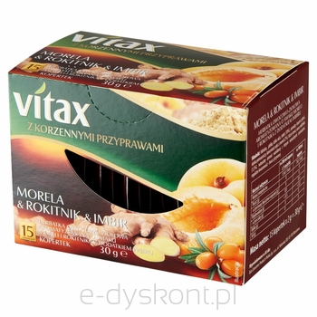 Herbata Vitax Morela&Amp;Rokitnik&Amp;Imbir 15 Torebek X 2 G W Kopertkach