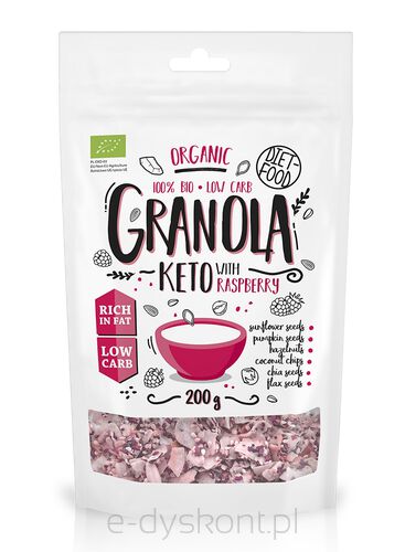 Granola Malina Keto Bio 200 G - Diet-Food [BIO]