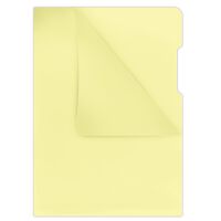 Donau Obwoluta typu L, PP, A4, krystal, 180mikr., żółta [BIURO]