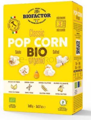 Biofactor Popcorn Z Solą Do Mikrofalówki Bezgl. Bio 3 X 90 G