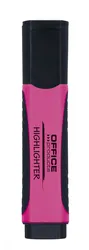 Zakreślacz OFFICE PRODUCTS z gumowym uchwytem, 2-5mm, różowy