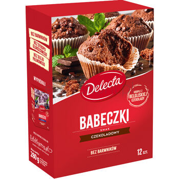 Delecta Babeczki smak czekoladowy 280g