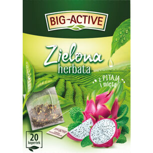 Big-Active Herbata zielona z pitają i miętą 20x1,5g