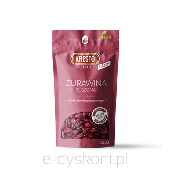 Kresto Select Żurawina Suszona Całe Owoce 150G