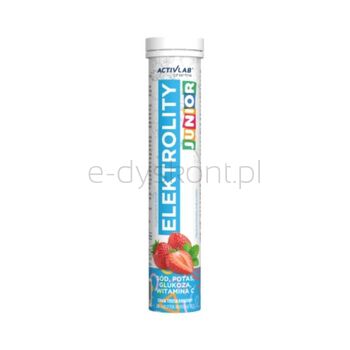Activlab Elektrolity Junior Pharma Smak Truskawkowy (Tuba/20 Tab.) Suplement Diety.