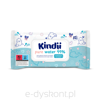 Kindii Pure Water 99% Chusteczki Dla Niemowląt I Dzieci 60 Szt.