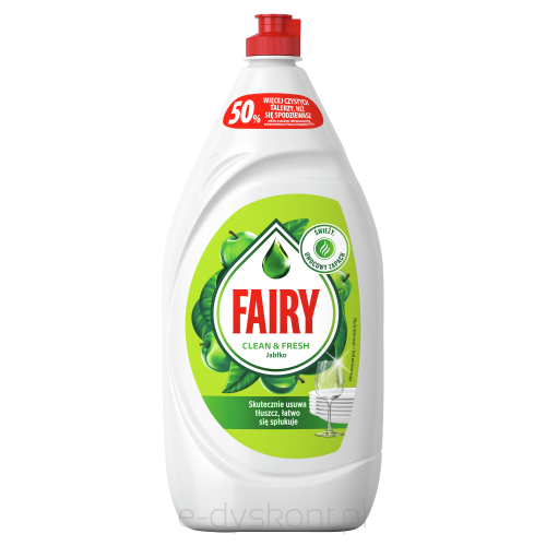 Fairy Płyn Do Mycia Naczyń Clean & Fresh Jabłko 1,35 L