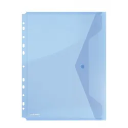 Donau Teczka kopertowa zatrzask, PP, A4, 200mikr., z europerforacją, niebieska