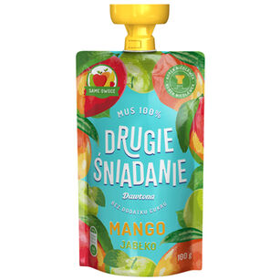 Drugie Śniadanie Mus Mango-Jabłko 100G Dawtona