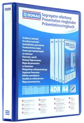 Segregator ofertowy DONAU, PP, A4/4RD/16, niebieski