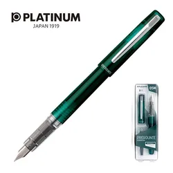 Pióro Wieczne Platinum Prefounte Dark Emerald, M, W Plastikowym Opakowaniu, Na Blistrze, Zielone