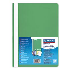 Donau Skoroszyt Pp, A4, Standard, 120/180Mikr., Zielony 
