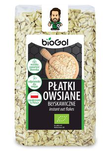 Płatki Owsiane Błyskawiczne Bio 300 G - Biogol [BIO]