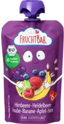 Fruchtbar Mus malina, borówka, winogrono, banan, jabłko, owies BIO 100 g