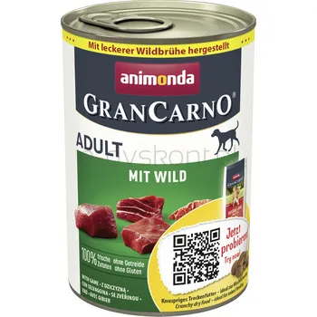 Animonda GranCarno Adult z dziczyzną 400g