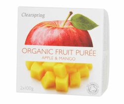 Clearspring Deser Jabłko-Mango Bio 200 G