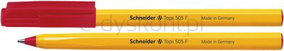 Schneider Długopis Tops 505, F, Czerwony 