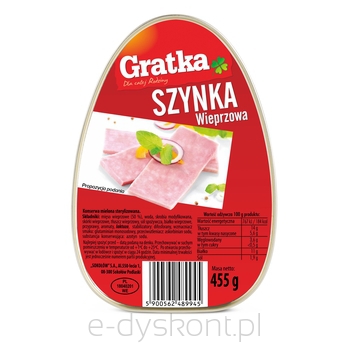 Gratka Szynka Wieprzowa 455G 