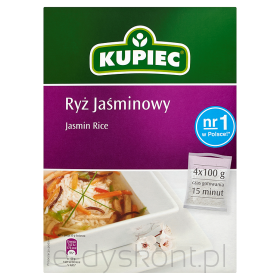 Kupiec Ryż Jaśminowy 4 X100G