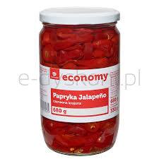 TGE Papryka Jalapeno czerwona krojona 680 g