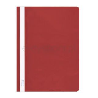 Donau Skoroszyt PVC, A4, twardy, 150/160mikr., czerwony