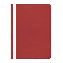 Donau Skoroszyt PVC, A4, twardy, 150/160mikr., czerwony