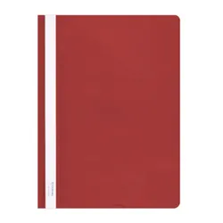 Donau Skoroszyt PVC, A4, twardy, 150/160mikr., czerwony