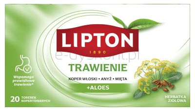Lipton Herbata Ziołowa Trawienie 20 Torebek