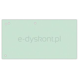 Office Products Przekładki karton, 1/3 A4, 240x105mm, 100szt., zielone