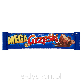 Grześki Mega Wafel przekładany kremem kakaowym w czekoladzie 48 g