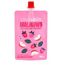 Owolovo Malinowo Mus jabłkowo-malinowy 200 g