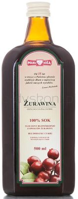 Polska Róża Żurawina Sok 100 B/C 500 Ml