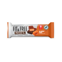 Wafel Fit&Free Protein 15% o smaku słonego karmelu w czekoladzie mlecznej bez dodatku cukrów 40 g