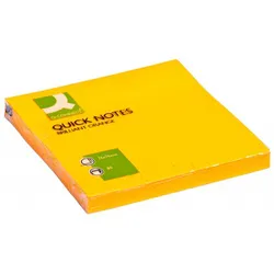 Q-Connect Bloczek samoprzylepny Brilliant, 76x76mm, 1x80 kart., pomarańczowy