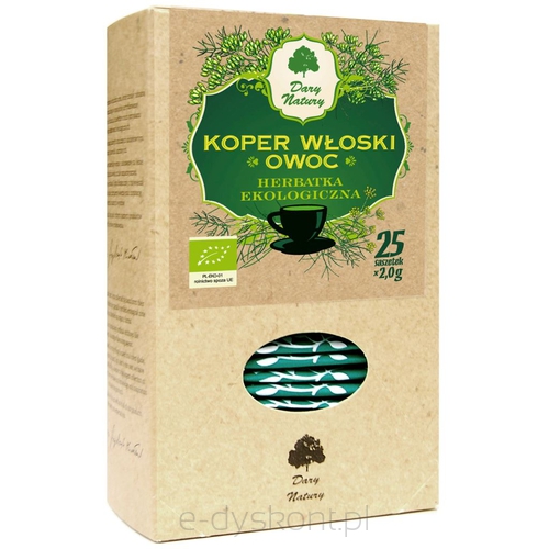 Herbatka Z Owocu Kopru Włoskiego Bio (25 X 2 G) 50 G - Dary Natury [BIO]