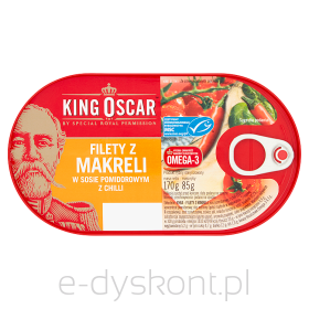 King Oscar Filety Z Makreli W Sosie Pomidorowym Z Chili 160G 