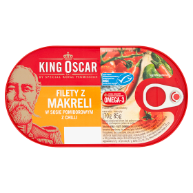 King Oscar Filety Z Makreli W Sosie Pomidorowym Z Chilli 170 G 
