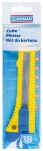 Donau Nóż biurowy duży 18mm, plastikowy, z blokadą, niebiesko-żółty - 2