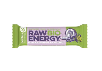 Bombus Bio Raw Baton Energy Bio Czarna Porzeczka-Kokos Bezgl. Bio 50 G