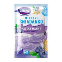 Gellwe Mleczne Śniadanko Kaszka Manna Smak Borówkowy 50G