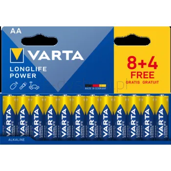 Varta Baterie Longlife Power Aa Blister 8+4Szt