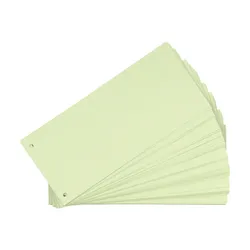 Przekładki Kartonowe Oxford Indeksujące 1/3 A4 Jasnozielone 100Szt