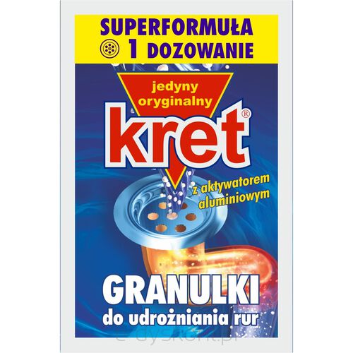 Kret Granulki Do Udrożniania Rur 40G Saszetka