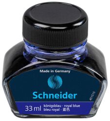 Schneider Atrament do piór szklany kałamarz, 33ml, niebieski